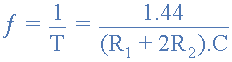 555 astable oscillator frequency